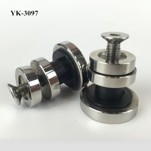 Stainless Steel Round Glass Holder For Sliding Door