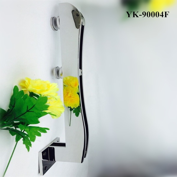 High Quality Polished S-shape Short Glass Post